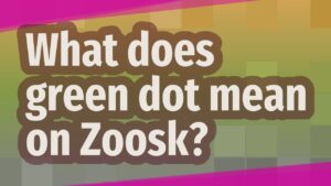 Green Dot Mean on Zoosk